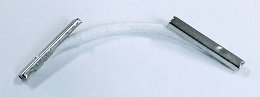 ELÁSTICO COM PONTEIRA COM 6CM - 100 PÇ - BRANCO